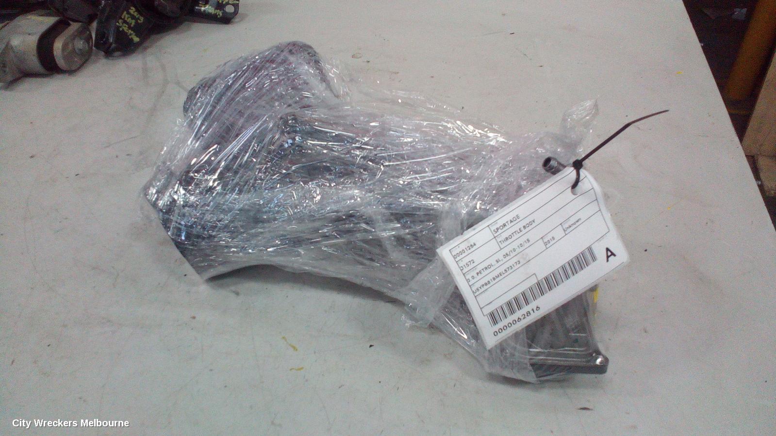 KIA SPORTAGE THROTTLE BODY, 2.0, PETROL, SL, 05/2010 - 10/2015