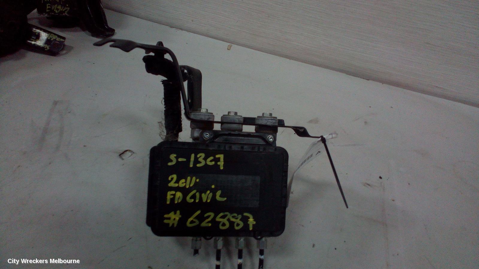 HONDA CIVIC ABS PUMP/MODULATOR, 8TH GEN, PETROL, P/N, 57110SNG955, NISSIN TYPE, 02/2006 - 12/2011