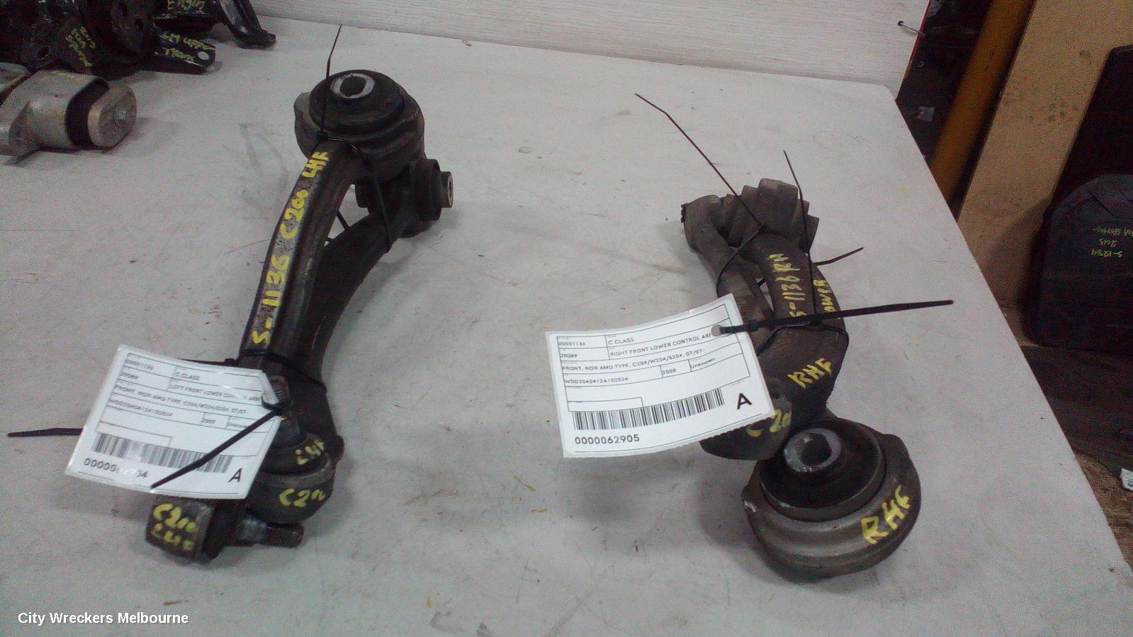 MERCEDES C CLASS LEFT FRONT LOWER CONTROL ARM, FRONT, NON AMG TYPE, C204/W204/S204, 07/2007 ONWARDS
