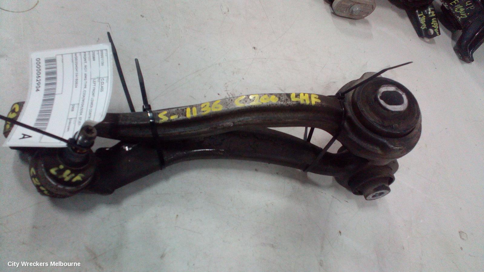 MERCEDES C CLASS LEFT FRONT LOWER CONTROL ARM, FRONT, NON AMG TYPE, C204/W204/S204, 07/2007 ONWARDS