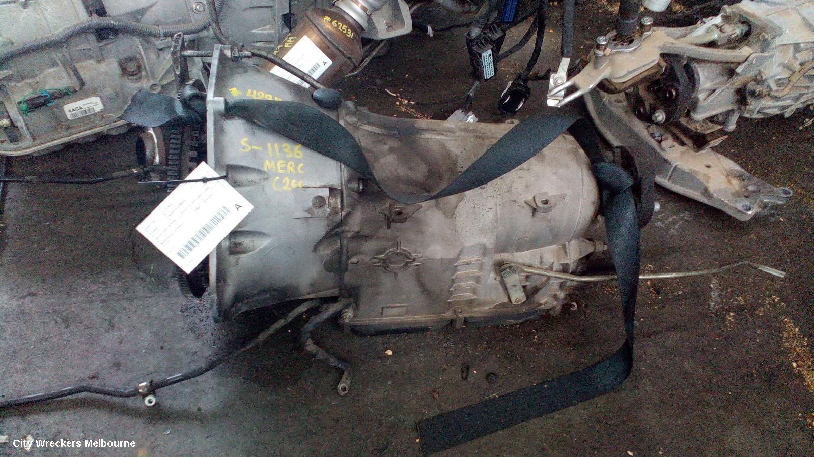 MERCEDES C CLASS TRANS/GEARBOX, AUTO, RWD, PETROL, 1.8, #204, 722.695 CODE, C200K, S/CHARGED, 07/2007 - 12/2009