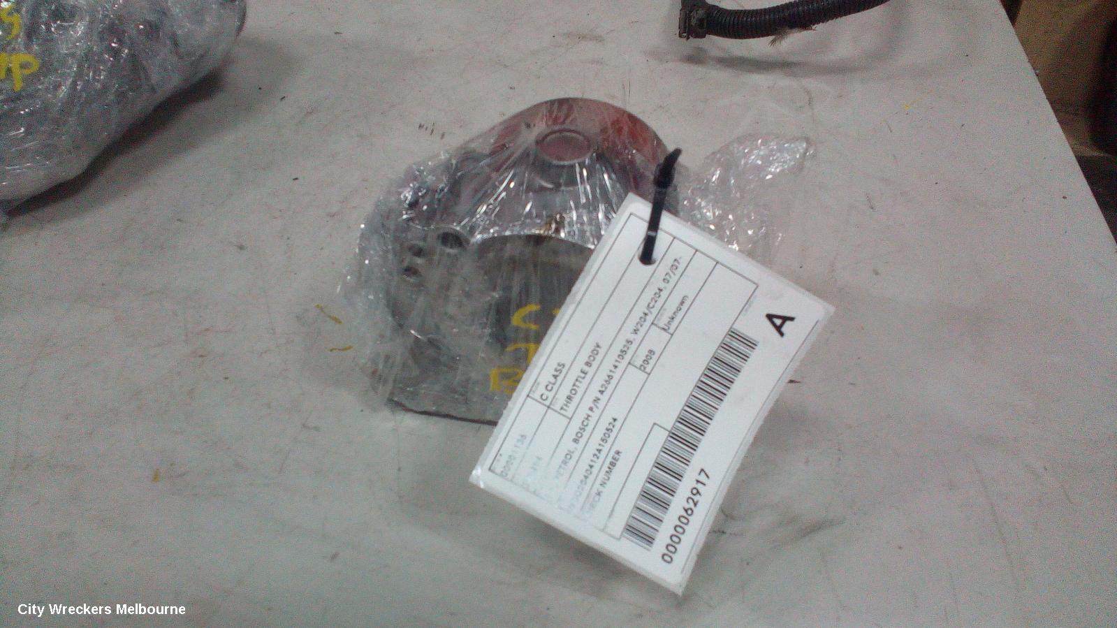 MERCEDES C CLASS THROTTLE BODY, 1.8, PETROL, BOSCH P/N A2661410525, W204/C204, 07/2007 - 01/2015