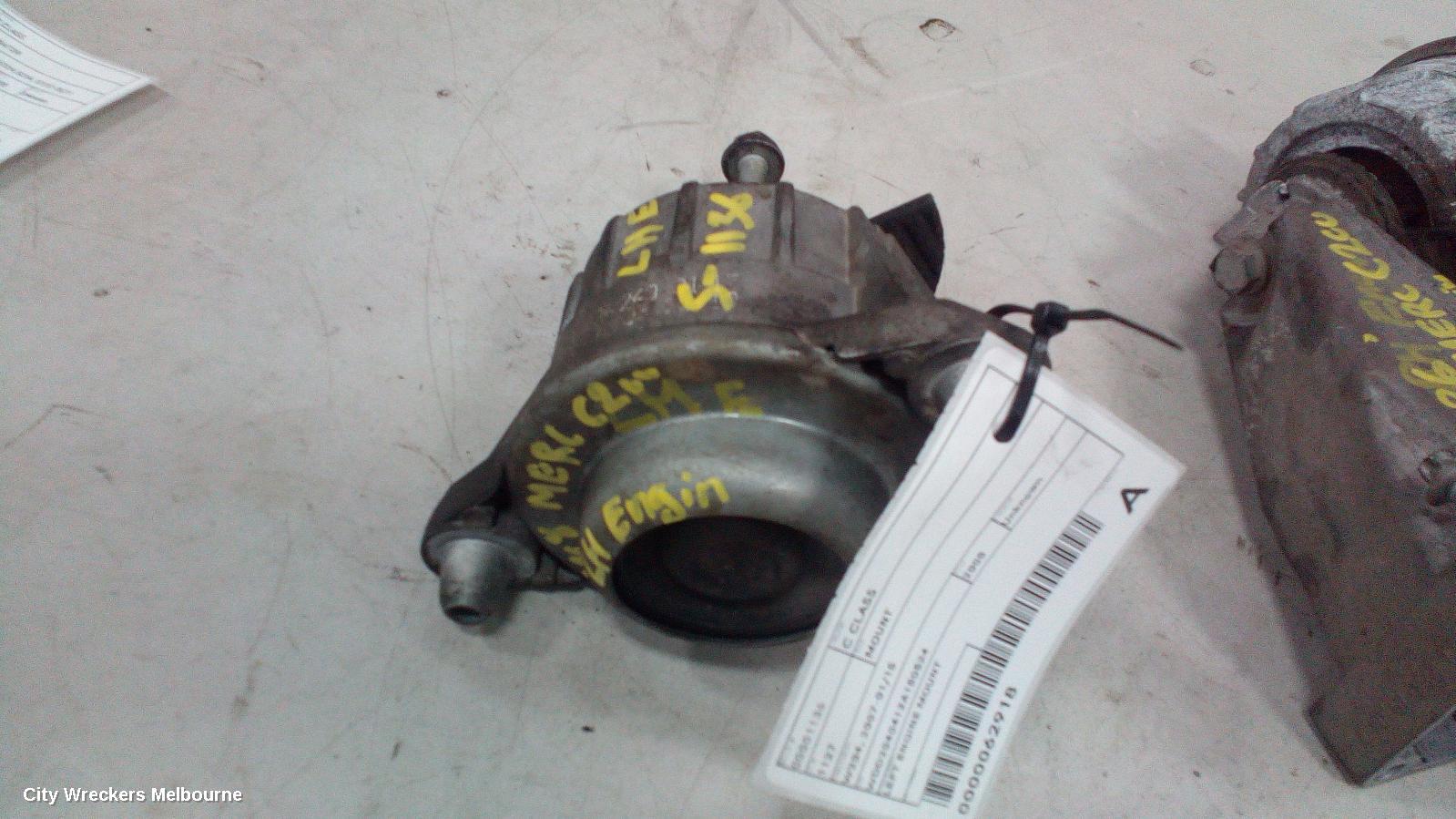 MERCEDES C CLASS MOUNT, LH SIDE, PETROL, 1.8, S/CHARGED, W204, C180K, 271.952 CODE, 07/2007 - 12/2009