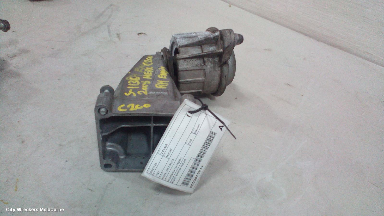 MERCEDES C CLASS MOUNT, RH SIDE, PETROL, 1.8, S/CHARGED, W204, C180K, 271.952 CODE, 07/2007 - 12/2009