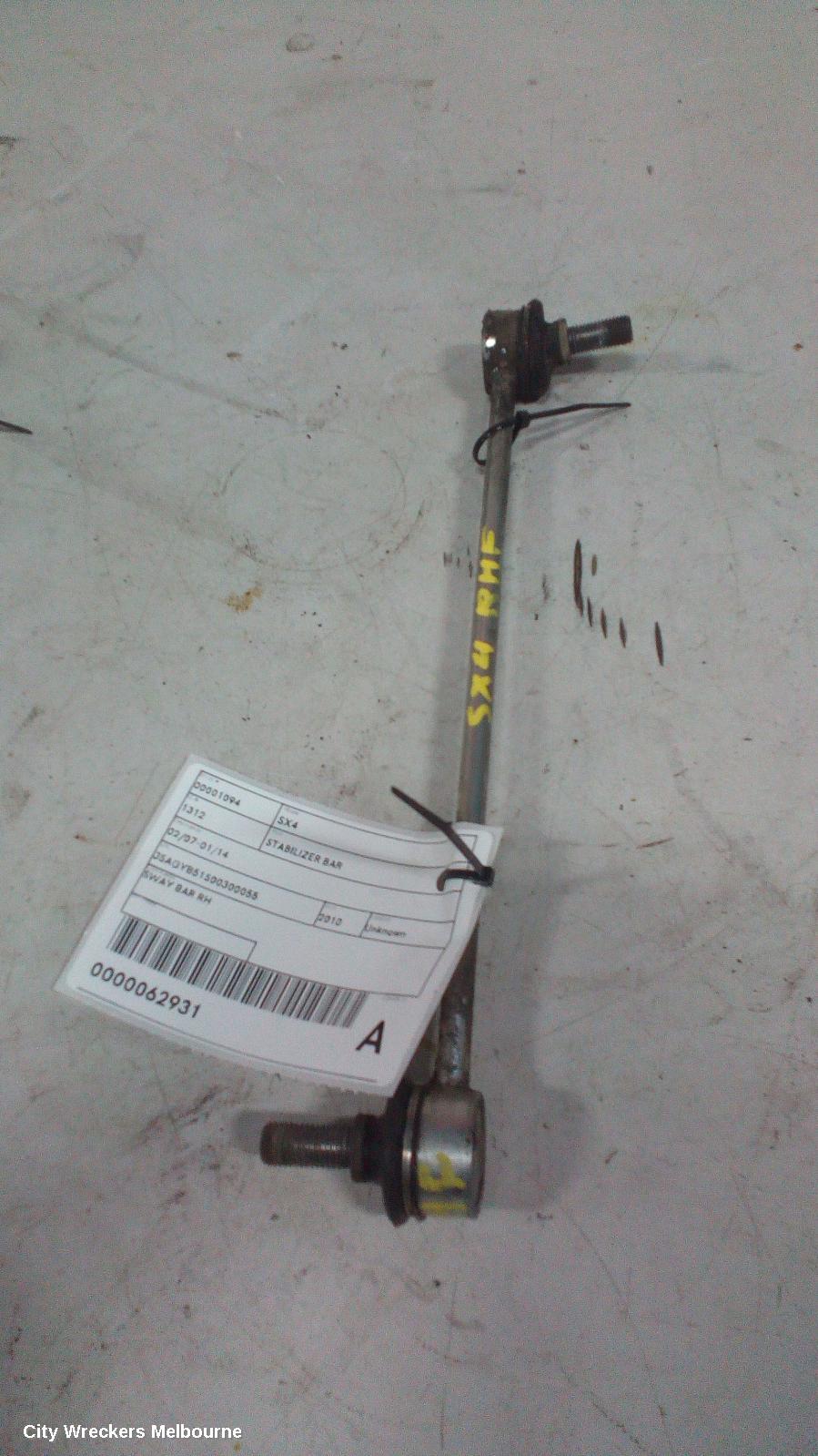 SUZUKI SX4 STABILISER BAR, 01/2007 - 01/2014