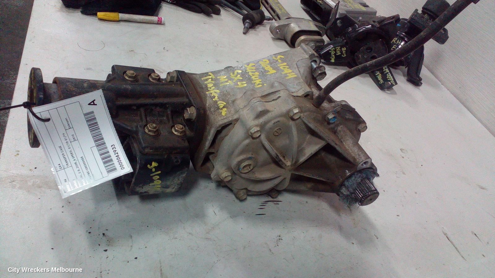 SUZUKI SX4 TRANSFER CASE, MANUAL, 2.0, J20B, 6 SPEED, 01/2010 - 01/2014