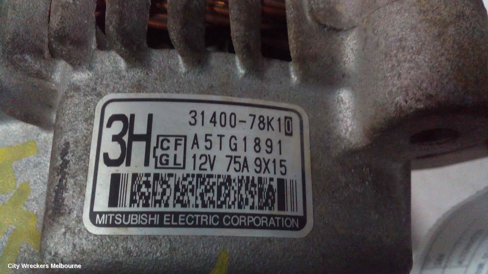 SUZUKI SX4 ALTERNATOR, PETROL, 2.0, J20B, 01/2010 - 01/2014