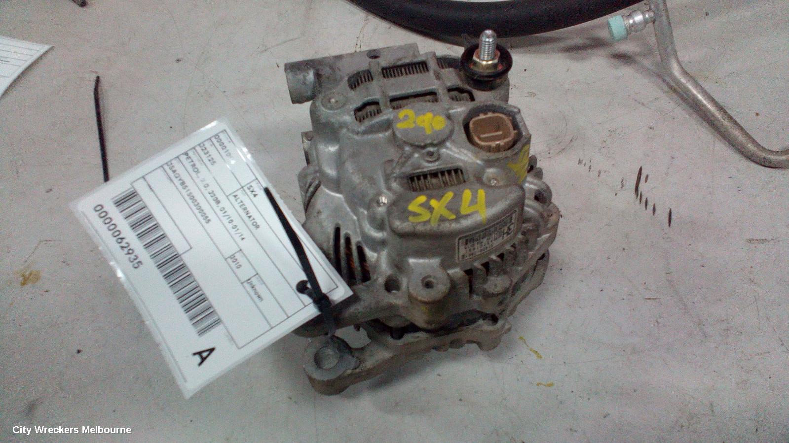 SUZUKI SX4 ALTERNATOR, PETROL, 2.0, J20B, 01/2010 - 01/2014