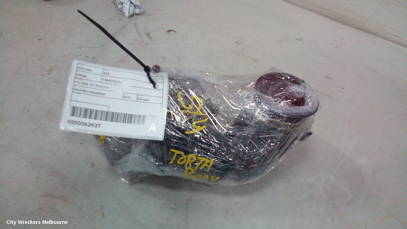SUZUKI SX4 THROTTLE BODY, 2.0, J20B, 01/2010 - 01/2014
