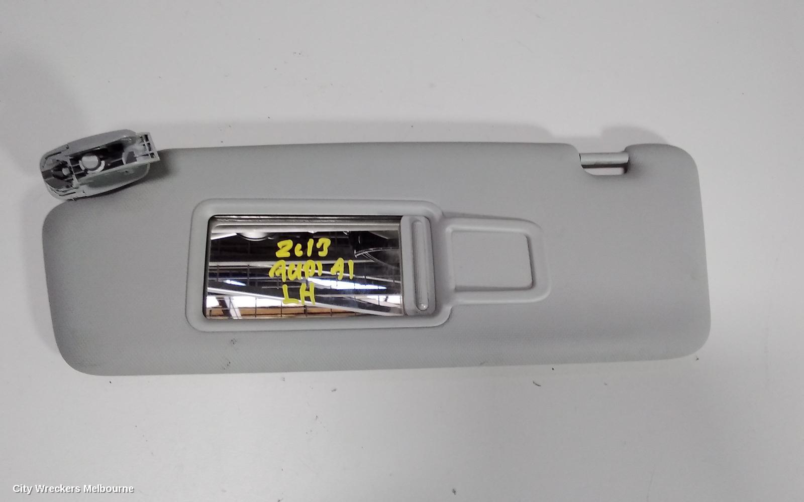 AUDI A1 SUNVISOR, 8X, LH SIDE, GREY TYPE, 12/2010 - 10/2018