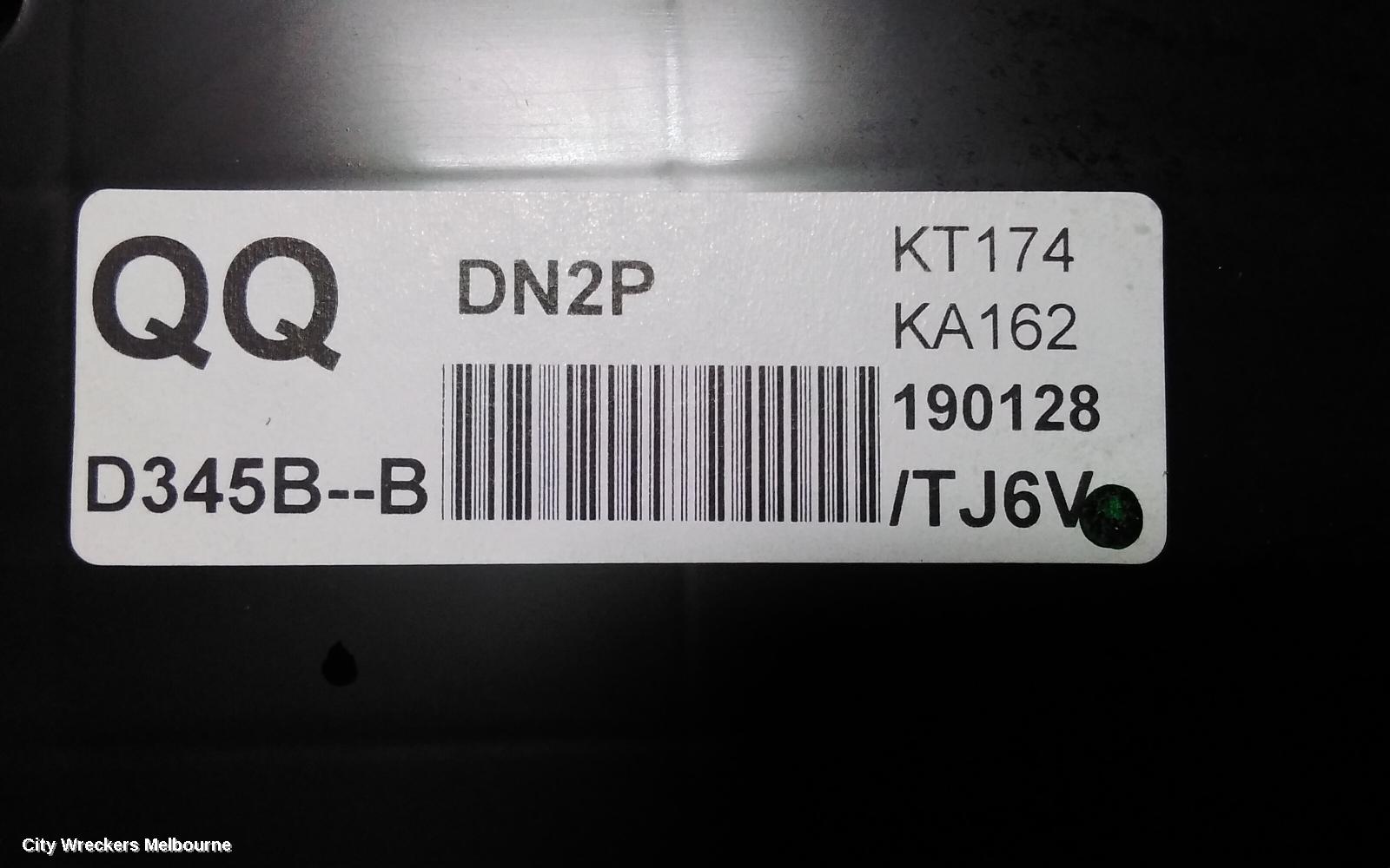 MAZDA CX3 INSTRUMENT CLUSTER, INSTRUMENT CLUSTER, PETROL, AUTO T/M, NEO SPORT/MAXX SPORT, DK, 06/2018 ONWARDS