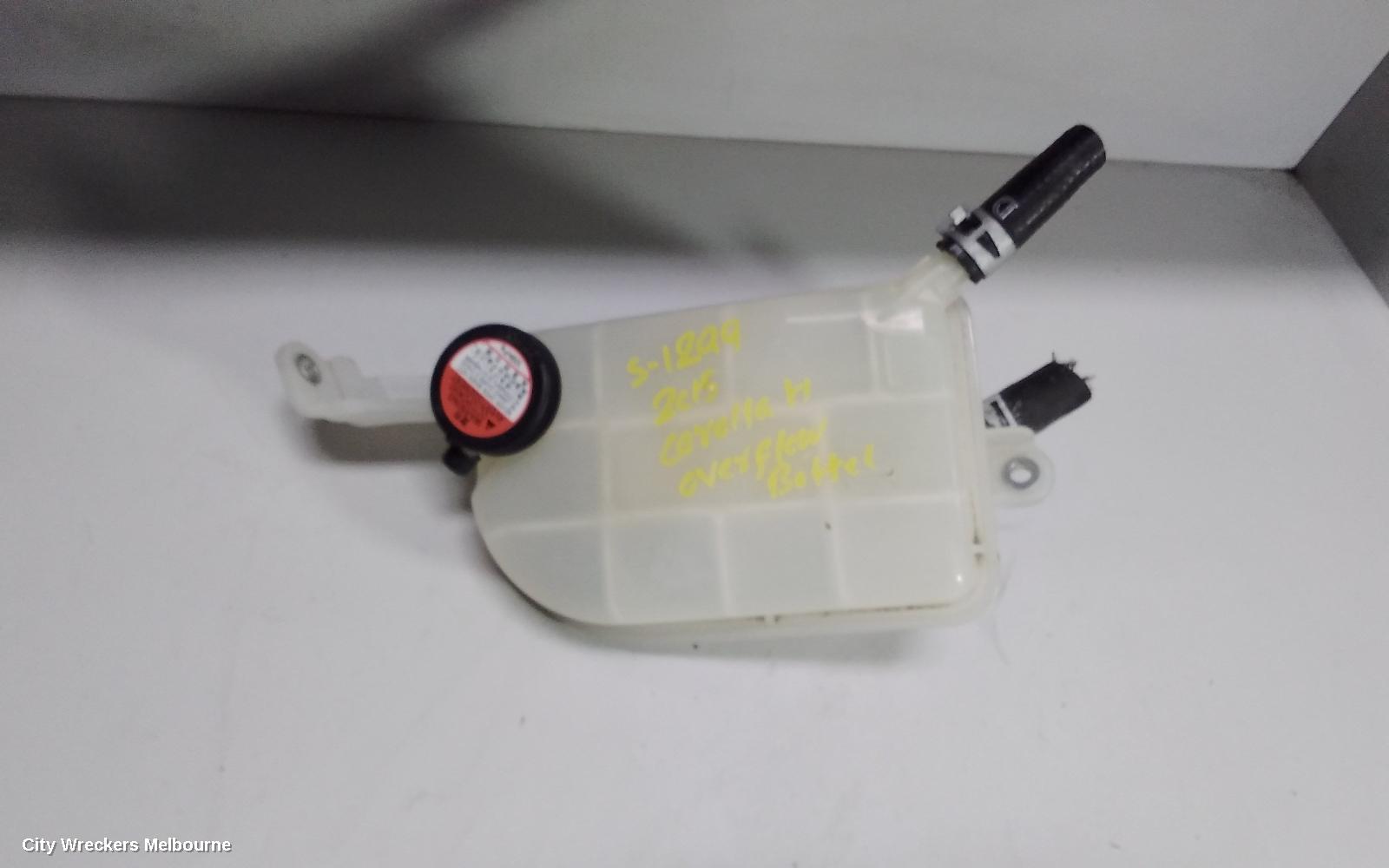 TOYOTA COROLLA OVERFLOW BOTTLE, ZRE182R, 10/2012 - 06/2018