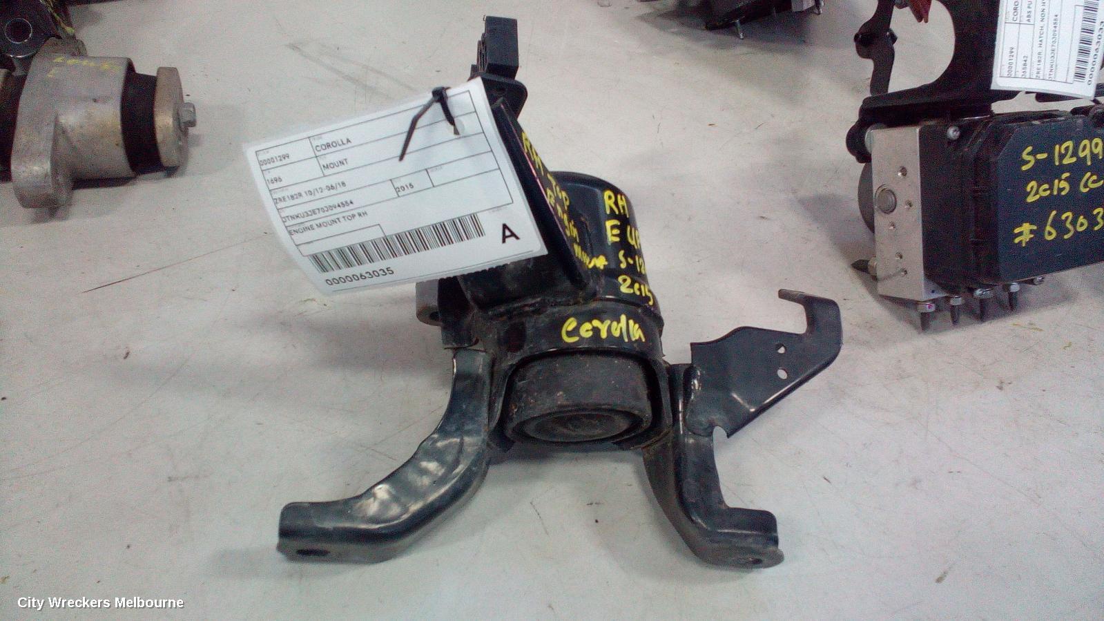 TOYOTA COROLLA MOUNT, ZRE182R 10/2012 - 06/2018