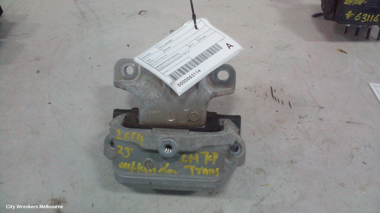 MITSUBISHI OUTLANDER MOUNT, ZJ, 10/2012 - 03/2015