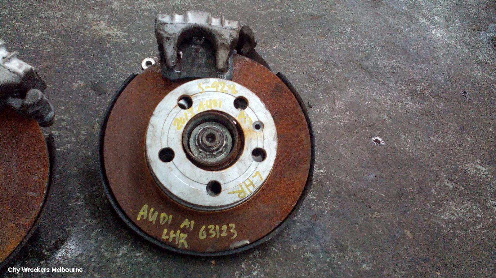 AUDI A1 LEFT REAR HUB ASSEMBLY, 8X, 12/2010 - 10/2018