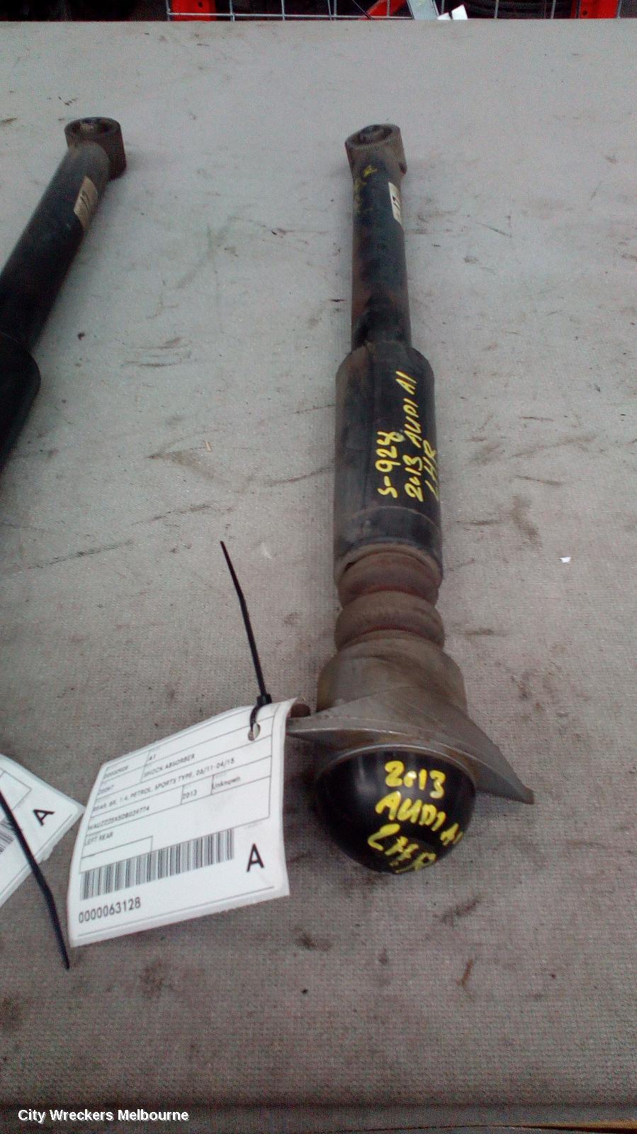 AUDI A1 SHOCK ABSORBER, REAR, 8X, 1.4, PETROL, SPORTS TYPE, 06/2011 - 04/2015