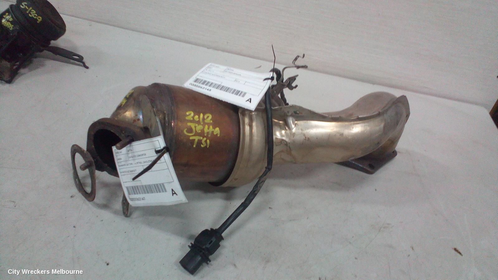 VOLKSWAGEN JETTA CATALYTIC CONVERTER, DOWNPIPE-CAT TYPE, 1.4, PETROL, CAVD/CTHD CODE, 1B, 02/2011 - 12/2017
