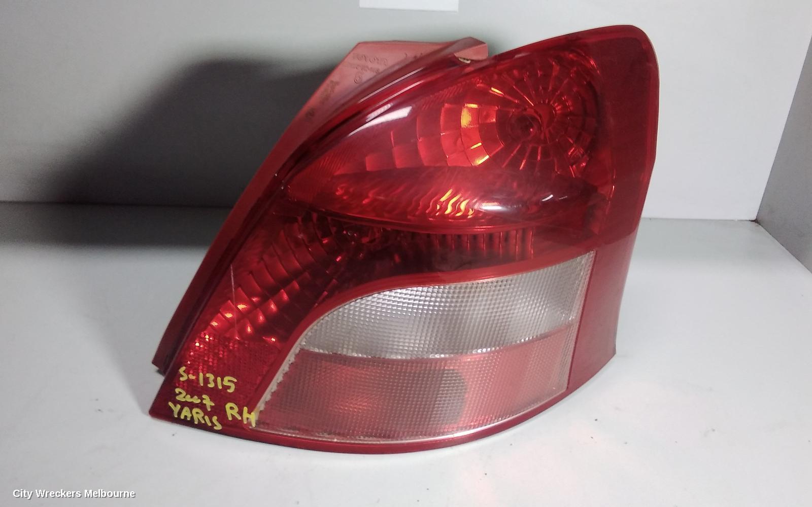 TOYOTA YARIS RIGHT TAILLIGHT, NCP9#, HATCH, LENS# 52-143, 10/2005 - 08/2008 (AUS ONLY)