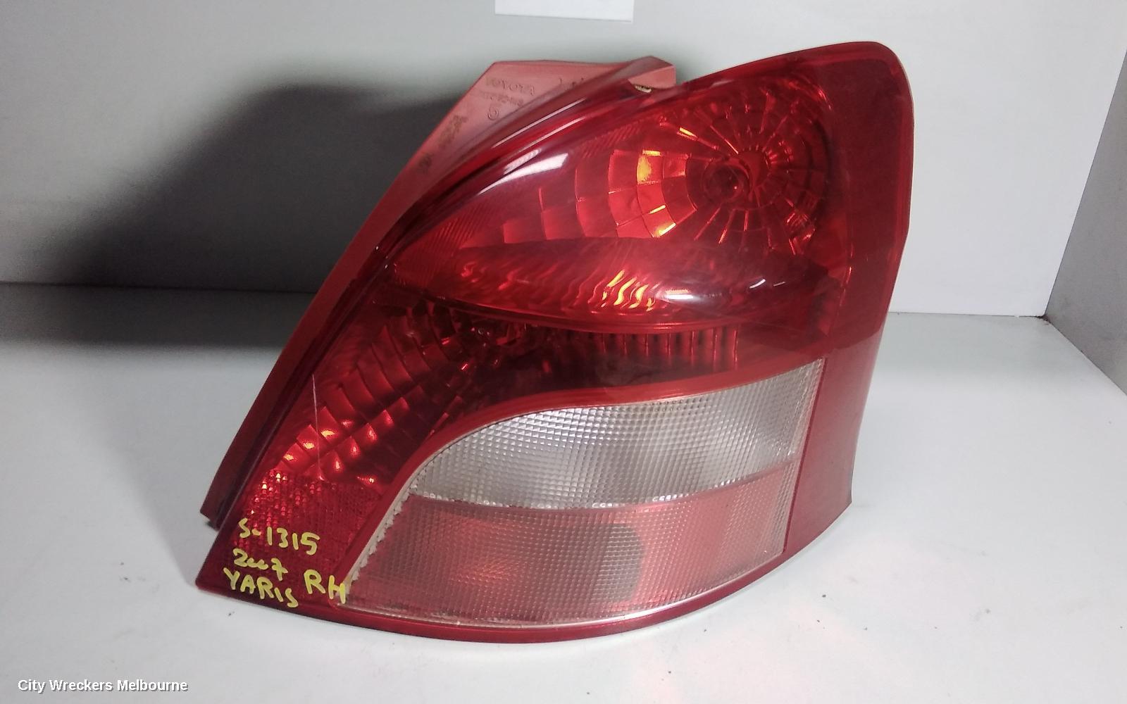TOYOTA YARIS RIGHT TAILLIGHT, NCP9#, HATCH, LENS# 52-143, 10/2005 - 08/2008 (AUS ONLY)