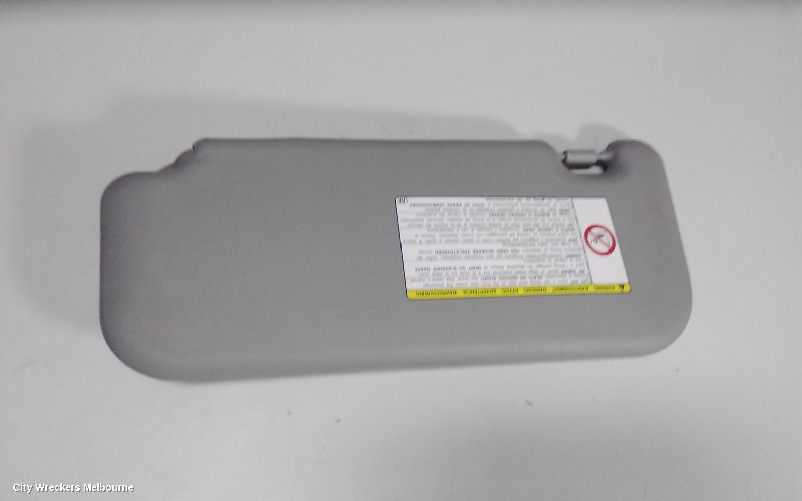 TOYOTA YARIS SUNVISOR, NCP9#, RH SIDE, NON MIRROR TYPE, 10/2005 - 06/2016