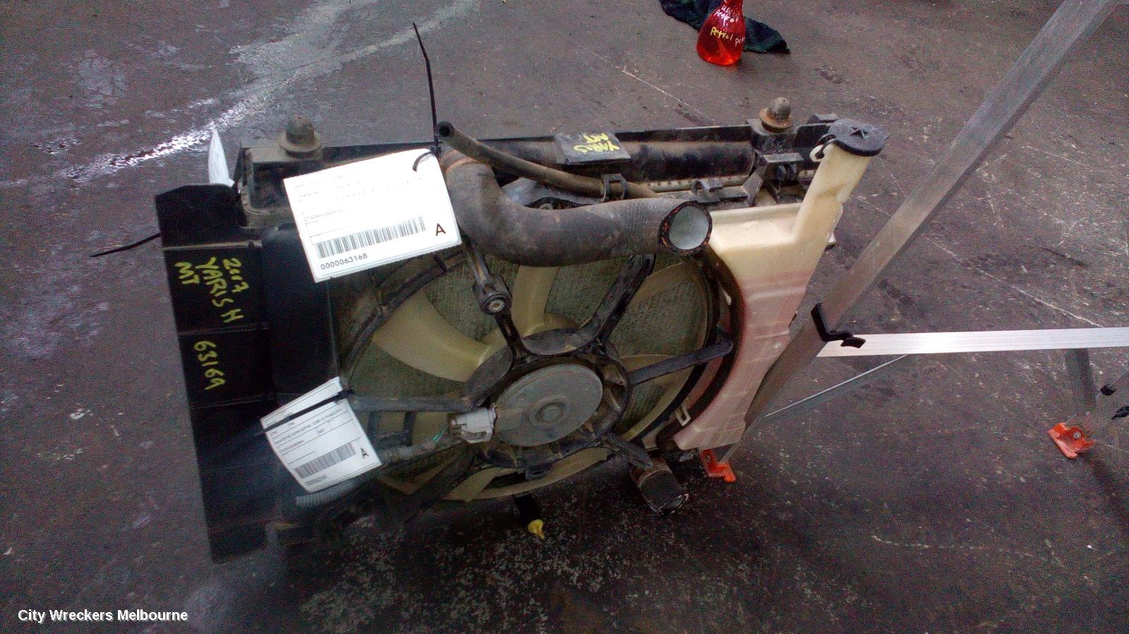 TOYOTA YARIS RADIATOR, MANUAL, 1.3/1.5, NCP9#-NCP13#, 10/2005 - 06/2016 (AUS ONLY)
