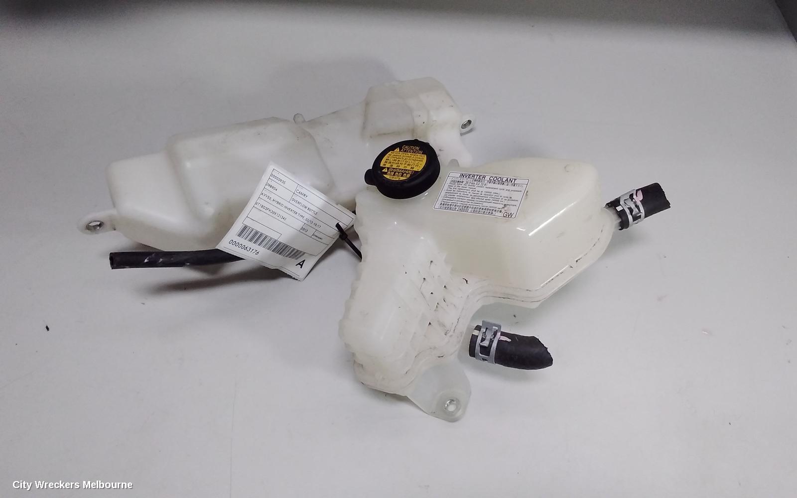 TOYOTA CAMRY OVERFLOW BOTTLE, AVV50, HYBRID INVERTER TYPE, 03/2012 - 10/2017