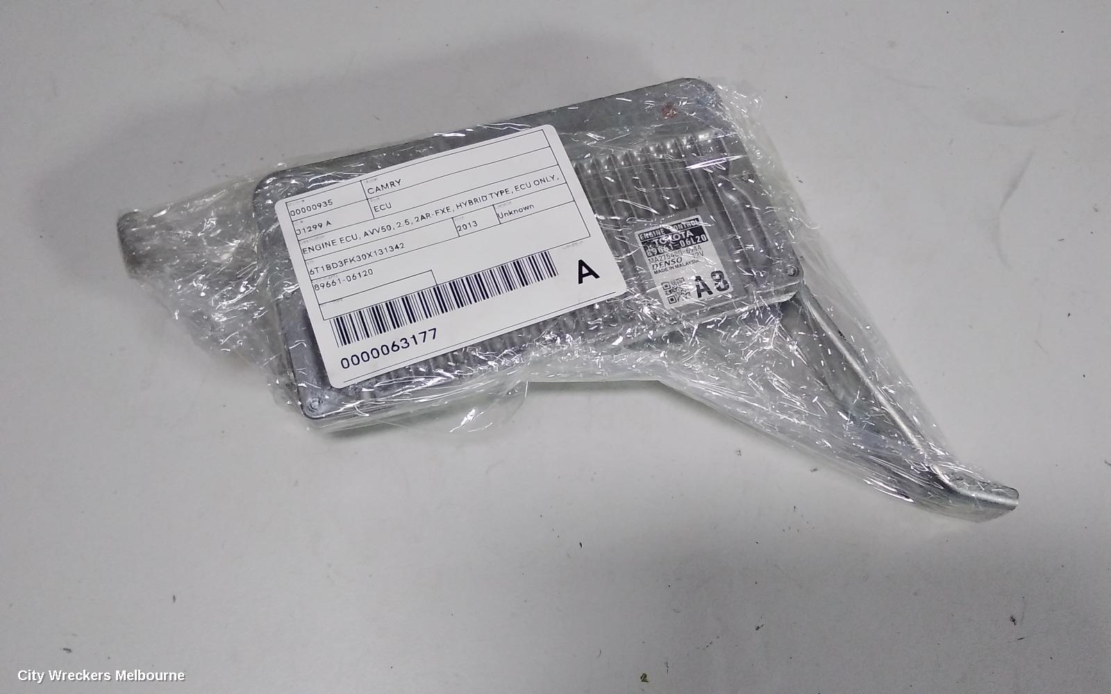 TOYOTA CAMRY ECU, ENGINE ECU, AVV50, 2.5, 2AR-FXE, HYBRID TYPE, ECU ONLY, 12/2011 - 10/2017