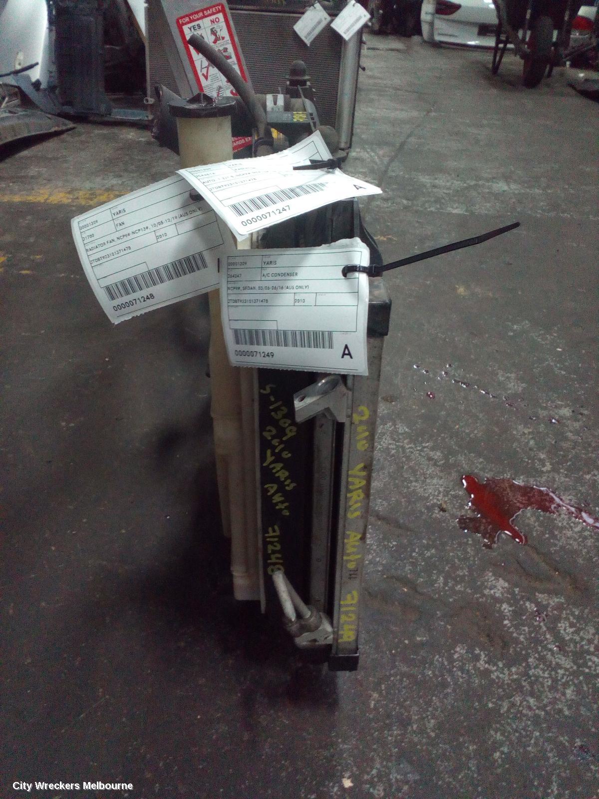 TOYOTA YARIS A/C CONDENSER, NCP9#, SEDAN, 03/2006 - 06/2016 (AUS ONLY)