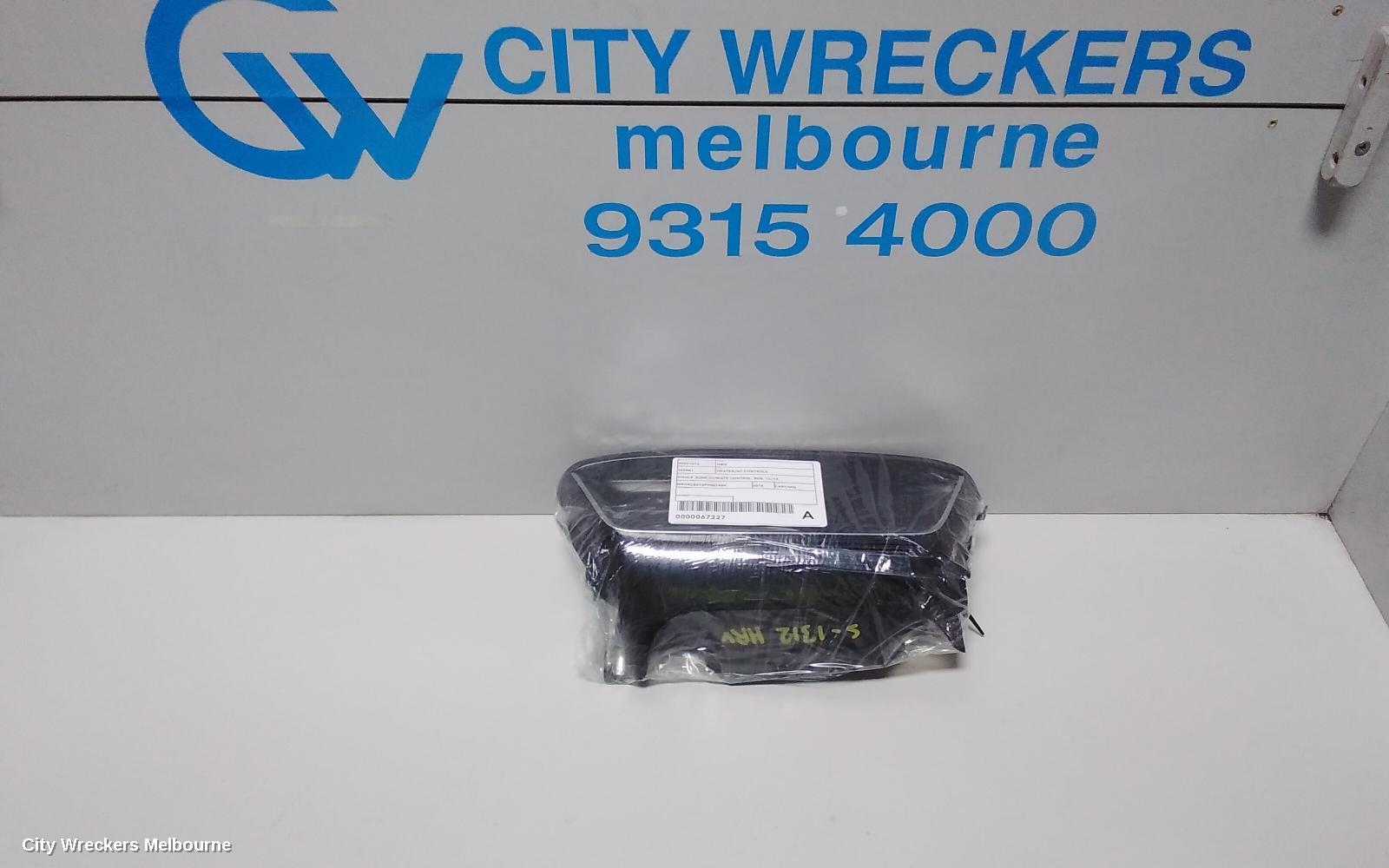 HONDA HRV HEATER/AC CONTROLS, SINGLE-ZONE CLIMATE CONTROL, RU5, 12/2014 ONWARDS