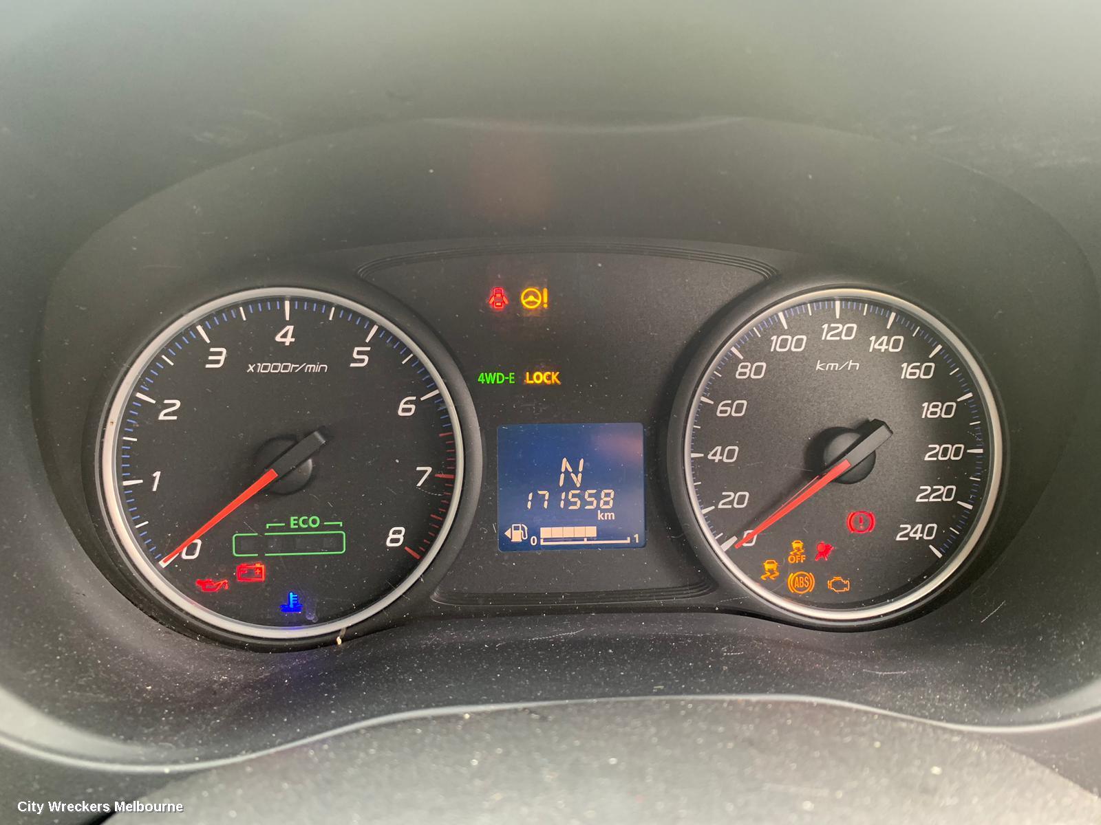 MITSUBISHI OUTLANDER INSTRUMENT CLUSTER, PETROL, AUTO T/M, W/ ECO ON TACHO, ZJ-ZK, 10/2012 - 03/2018