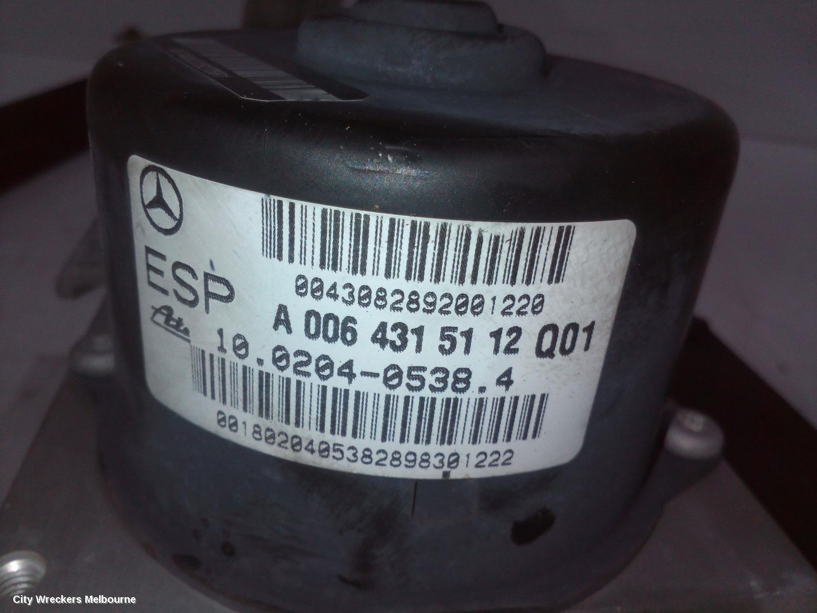 MERCEDES CLC CLASS ABS PUMP/MODULATOR, CL203 08/2008 - 03/2011