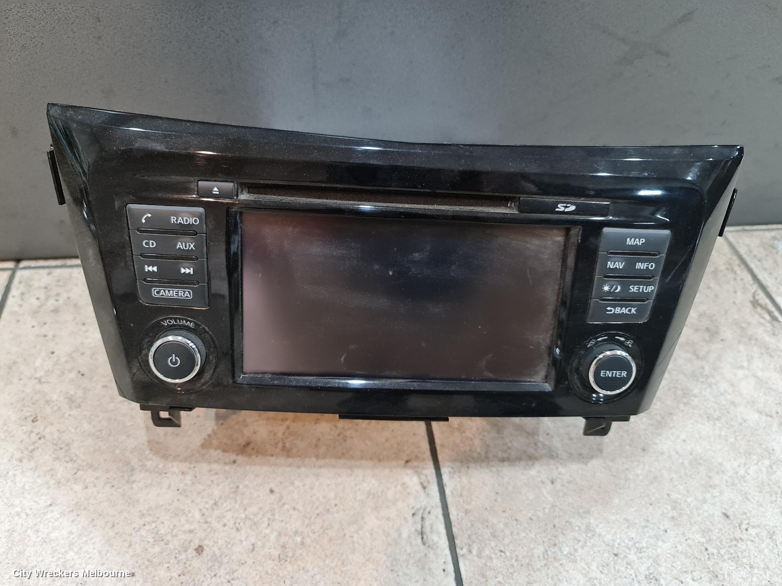 NISSAN QASHQAI RADIO/CD/DVD/SAT/TV, DISPLAY & HEAD UNIT, SAT NAV TYPE, J11, 06/2014 ONWARDS