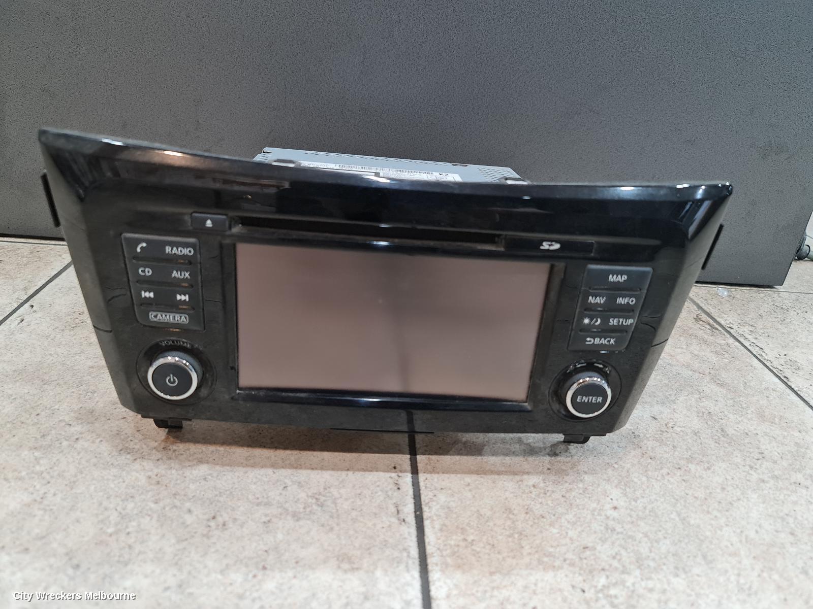 NISSAN QASHQAI RADIO/CD/DVD/SAT/TV, DISPLAY & HEAD UNIT, SAT NAV TYPE, J11, 06/2014 ONWARDS