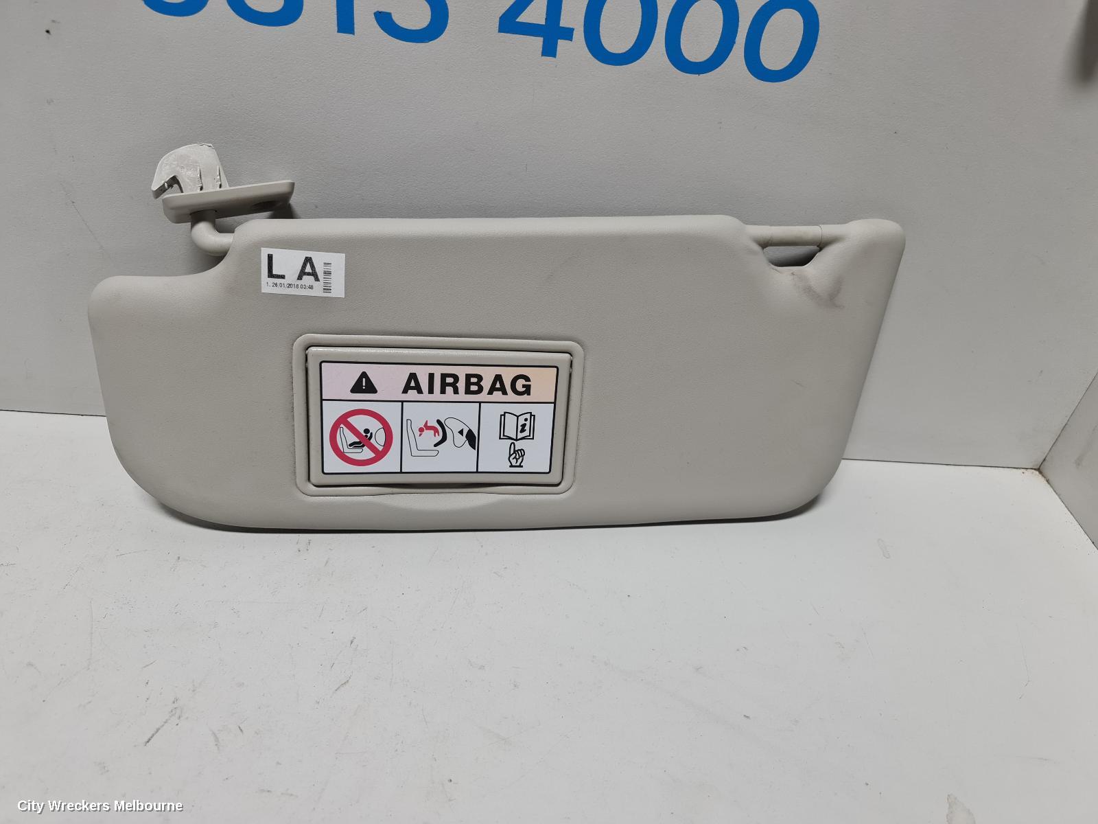 NISSAN QASHQAI SUNVISOR, J11, LH SIDE, BEIGE, 12/2013 - 07/2021