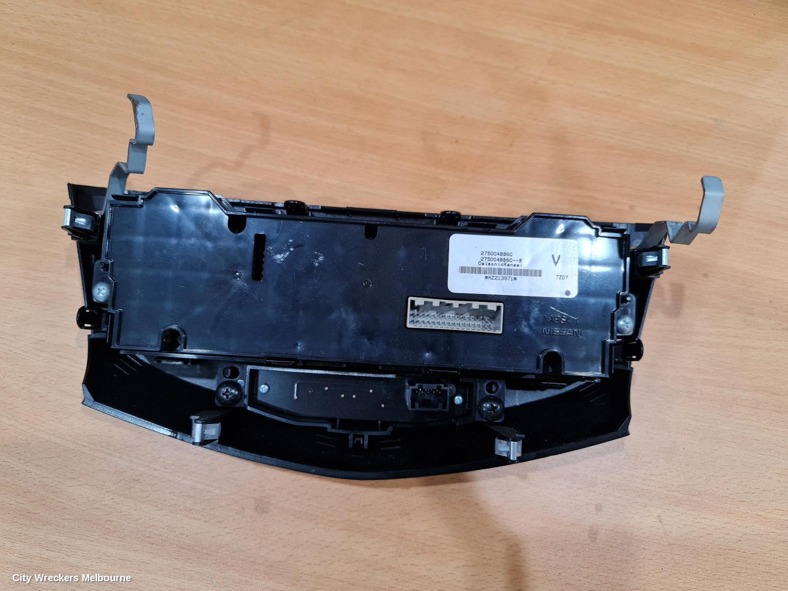 NISSAN QASHQAI HEATER/AC CONTROLS, J11, STANDARD TYPE, 06/2014 - 07/2021