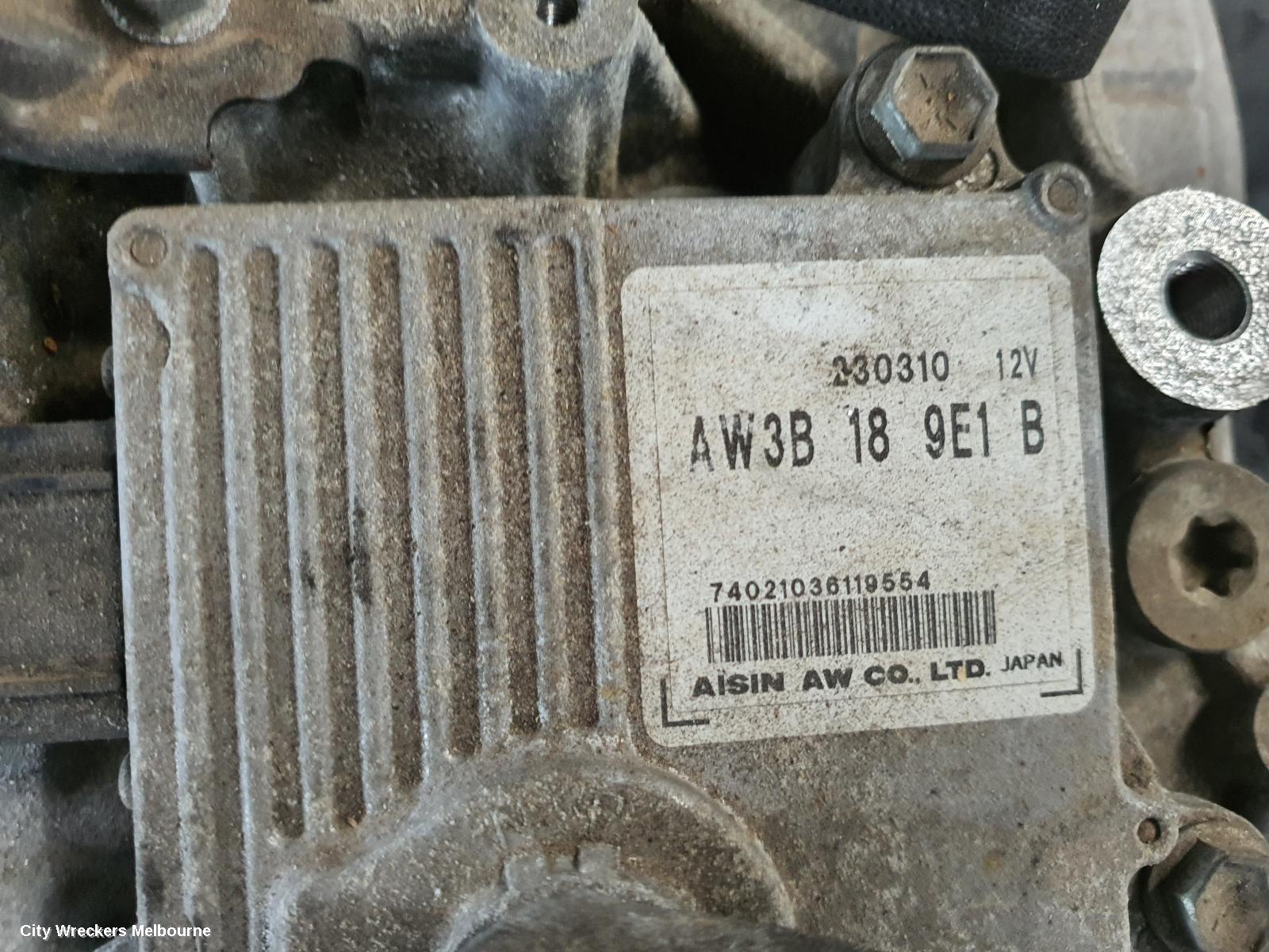 MAZDA CX7 TRANS/GEARBOX, AUTO, 4WD, PETROL, 2.3, L3, NO TRANSFER CASE, ER, 11/2006 - 02/2012