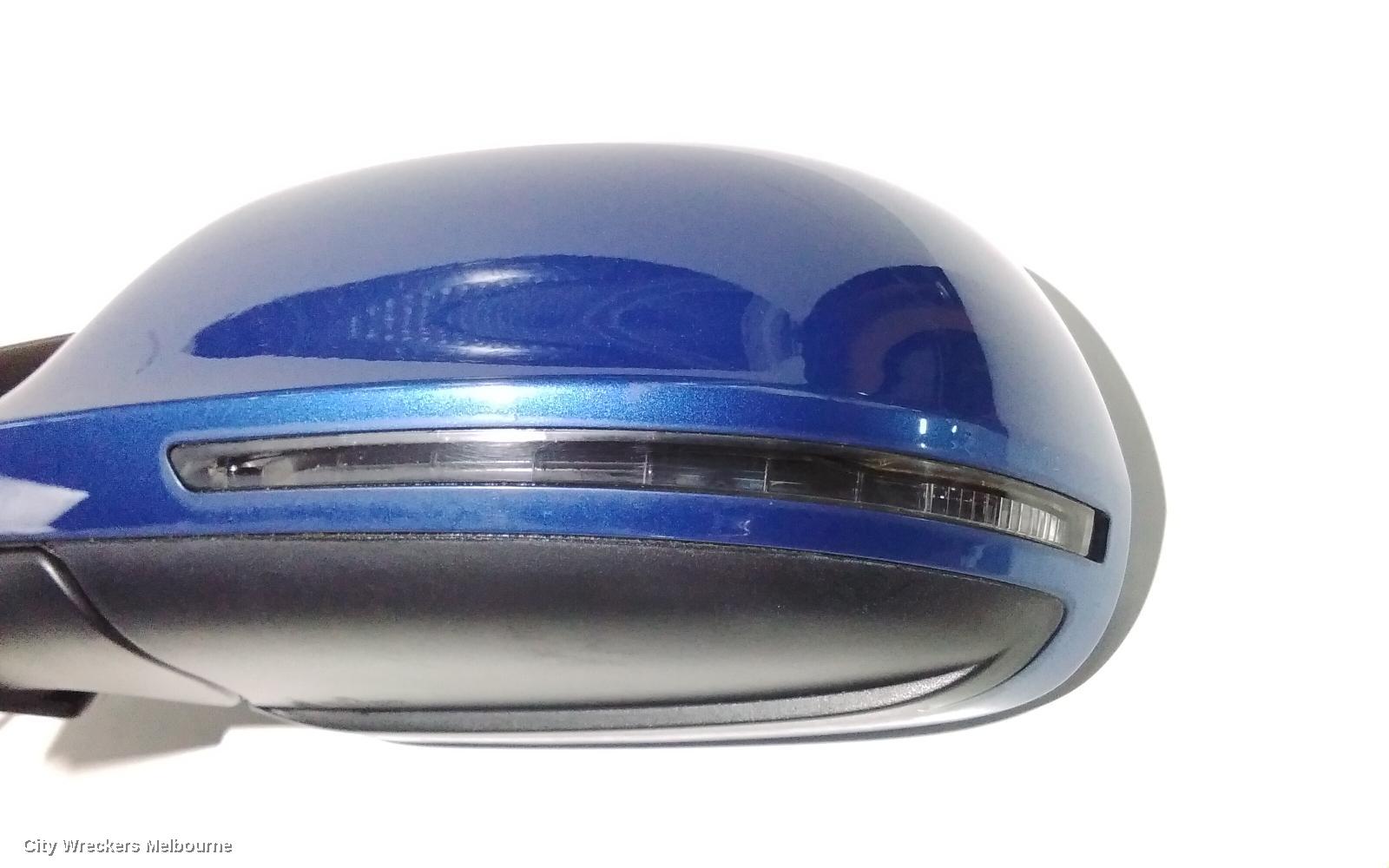 AUDI A4 LEFT DOOR MIRROR, B8 8K, A4, MANUAL FOLD, NO LANE CHANGE ASSIST TYPE, 1 PLUG (6 WIRE), 02/2008 - 05/2009