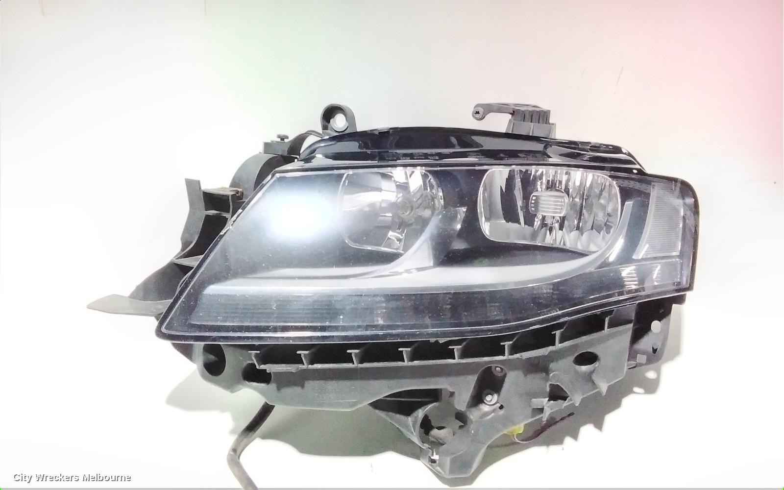 AUDI A4 LEFT HEADLAMP, B8 8K, HALOGEN TYPE, 02/2008 - 06/2012