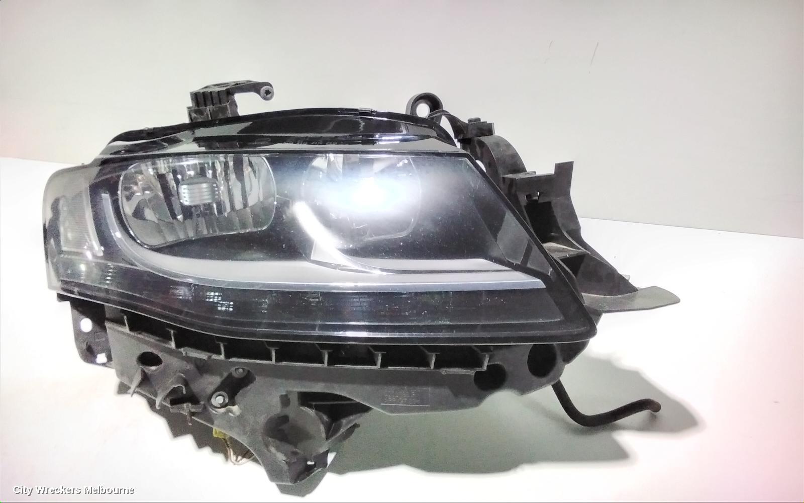 AUDI A4 RIGHT HEADLAMP, B8 8K, HALOGEN TYPE, 02/2008 - 06/2012
