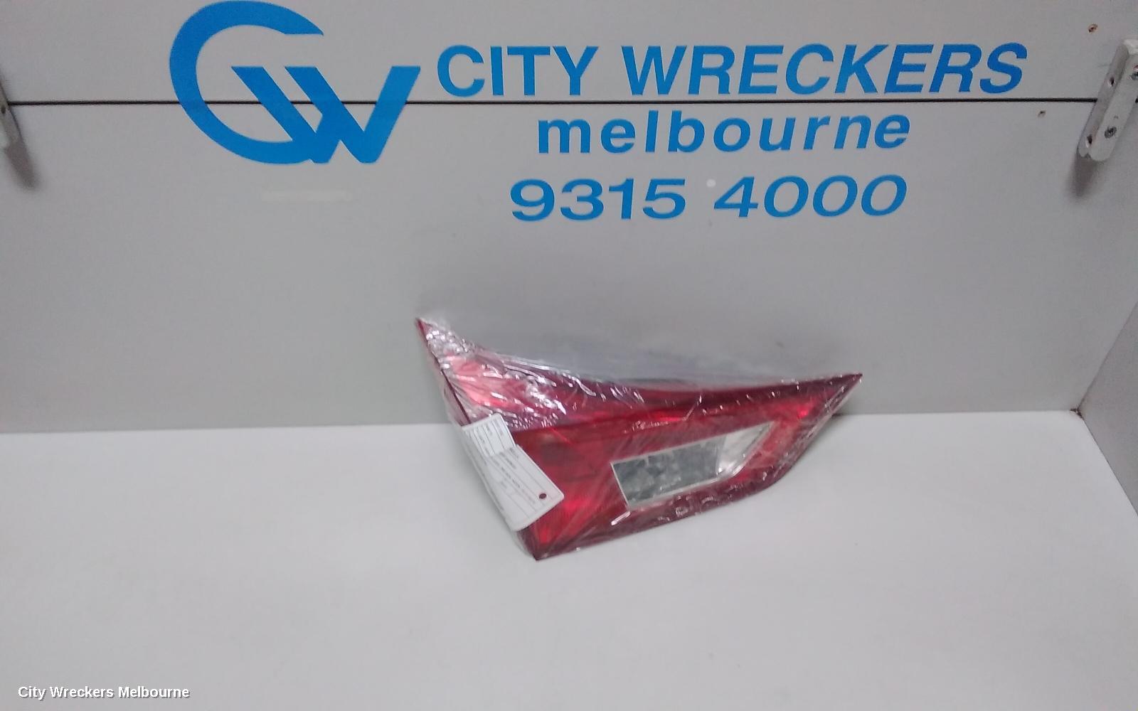 TOYOTA COROLLA REAR GARNISH, TAILGATE LAMP (LH SIDE), ZRE182R, HATCH, 10/2012 - 03/2015