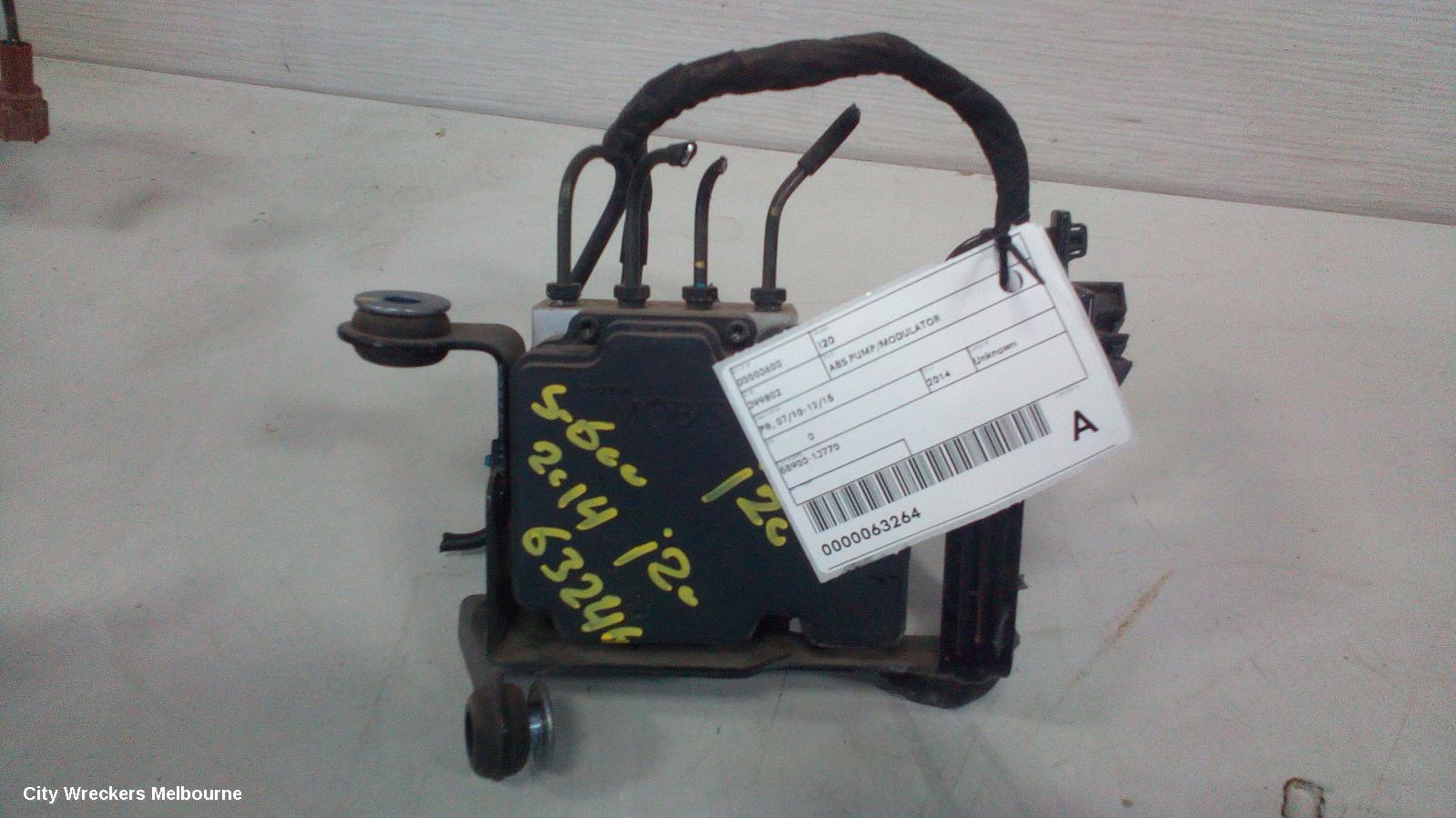 HYUNDAI I20 ABS PUMP/MODULATOR, PB, 04/2010 - 12/2015