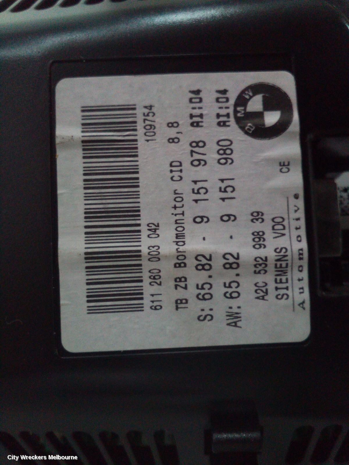 BMW 5 SERIES RADIO/CD/DVD/SAT/TV, 8.8IN DISPLAY SCREEN (PROFESSIONAL), E60/E61, 10/2003 - 11/2008