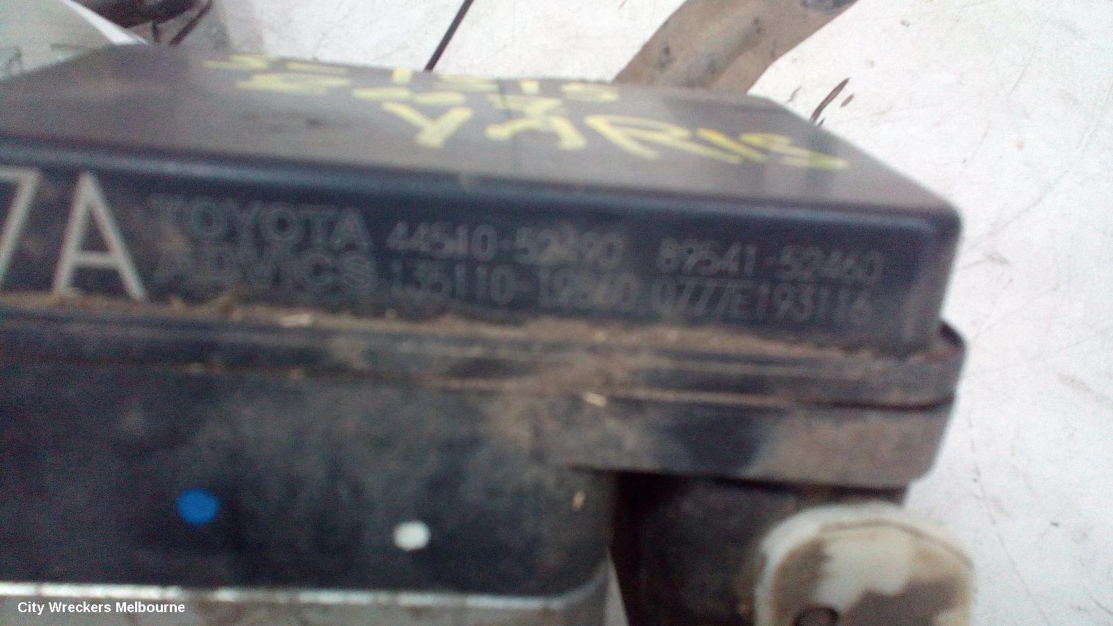 TOYOTA YARIS ABS PUMP/MODULATOR, 3DR/5DR HATCH, NCP9#, 10/2005 - 08/2008
