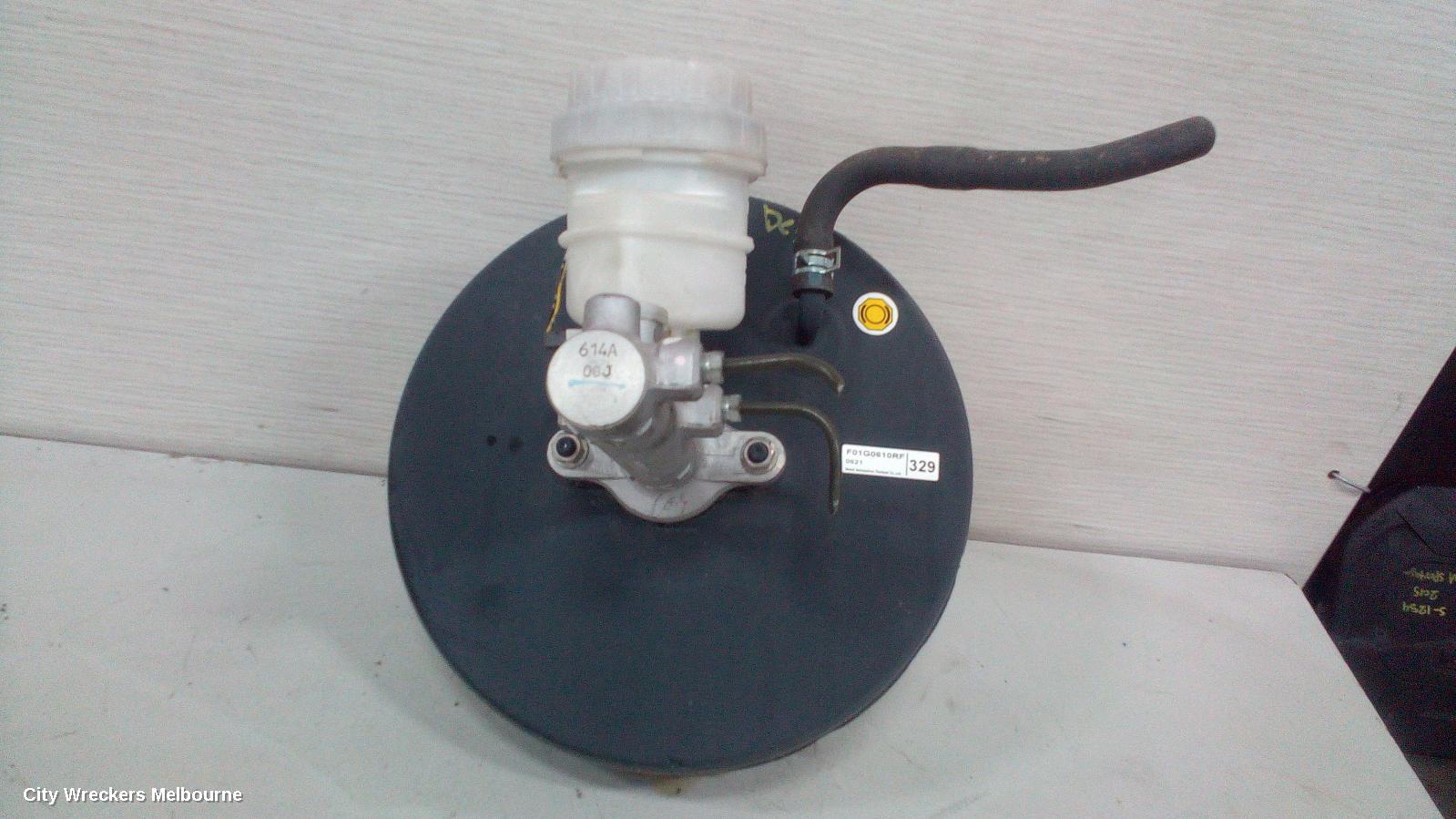MITSUBISHI TRITON BRAKE BOOSTER, DIESEL, 2.5, NON ELECTRONIC STABILITY CONTROL TYPE, MN, 08/2009 - 04/2015