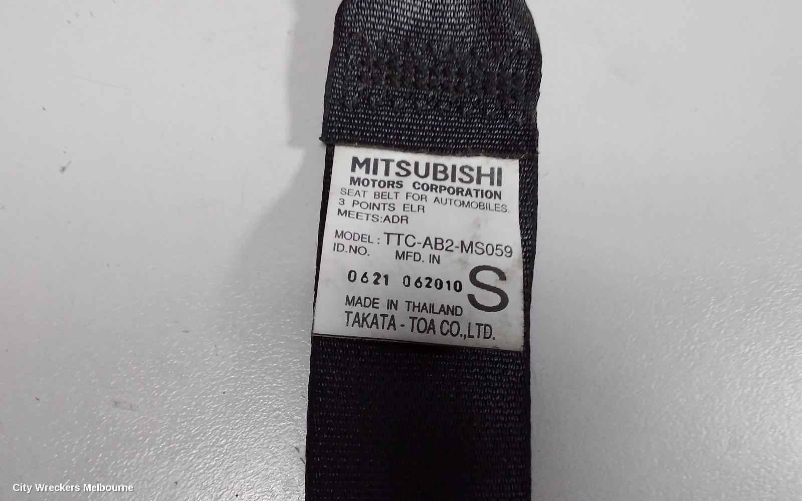MITSUBISHI TRITON SEATBELT/STALK, LH FRONT, SEAT BELT ONLY, SINGLE CAB, MN, 08/2009 - 04/2015