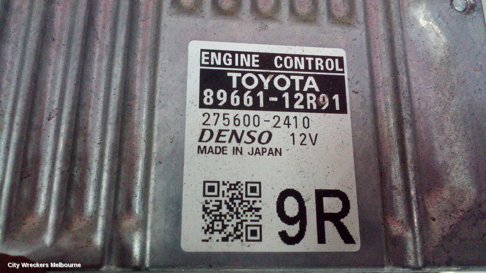 TOYOTA COROLLA ECU, ENGINE ECU, AUTO T/M, ECU ONLY, ZRE182R, 10/2012 - 06/2018