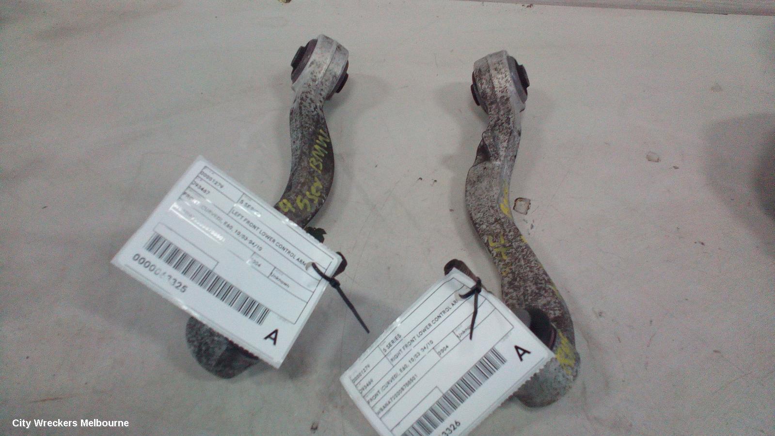 BMW 5 SERIES LEFT FRONT LOWER CONTROL ARM, FRONT (CURVED), E60, 10/2003 - 04/2010