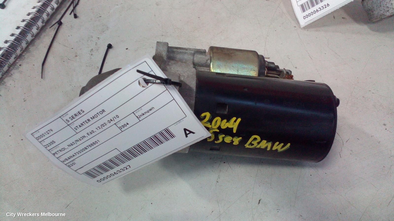 BMW 5 SERIES STARTER, PETROL, N62/N62N, E60, 12/2002 - 04/2010