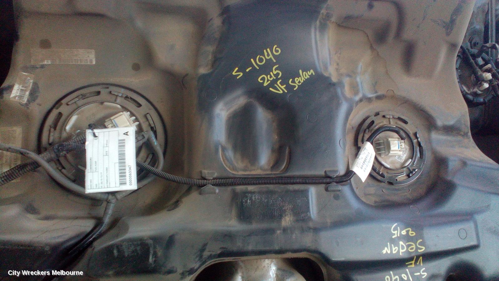 HOLDEN COMMODORE FUEL TANK, VF, NON LPG TYPE, 05/2013 - 12/2017