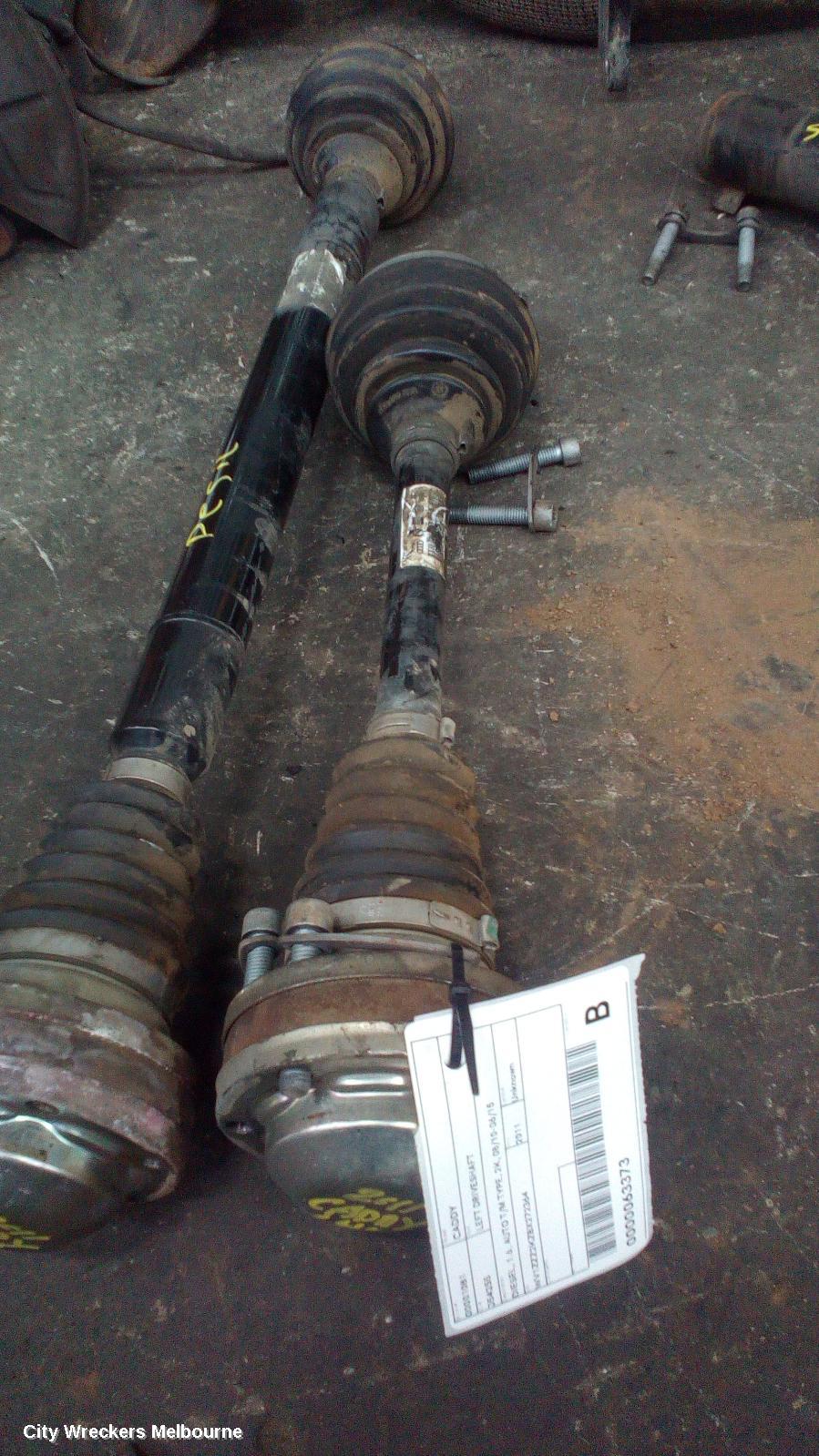 VOLKSWAGEN CADDY LEFT DRIVESHAFT, DIESEL, 1.6, AUTO T/M TYPE, 2K, 08/2010 - 06/2015